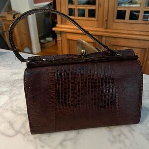 Vintage leather handbag